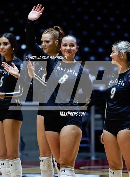 Thumbnail 3 in Wimberly vs. Eagle Mountain (UIL Volleyball 4A D2 Final) photogallery.