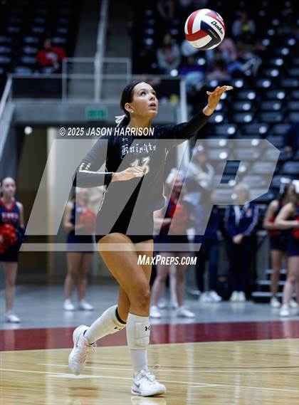 Thumbnail 3 in Wimberly vs. Eagle Mountain (UIL Volleyball 4A D2 Final) photogallery.