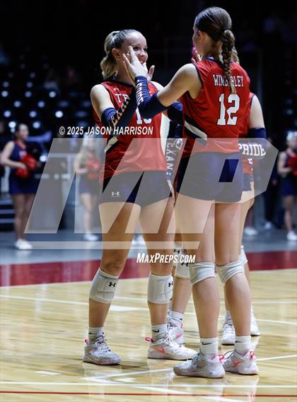 Thumbnail 1 in Wimberly vs. Eagle Mountain (UIL Volleyball 4A D2 Final) photogallery.