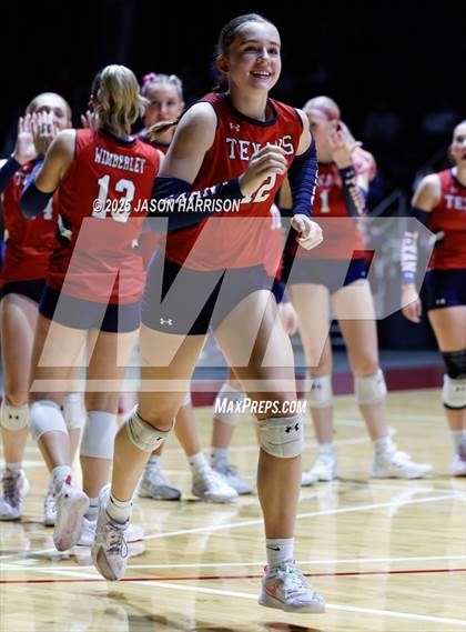 Thumbnail 3 in Wimberly vs. Eagle Mountain (UIL Volleyball 4A D2 Final) photogallery.
