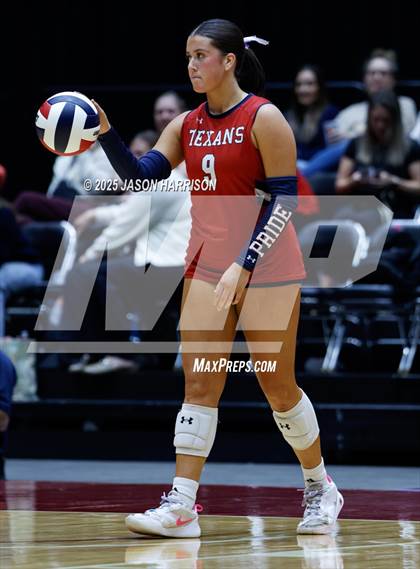 Thumbnail 2 in Wimberly vs. Eagle Mountain (UIL Volleyball 4A D2 Final) photogallery.