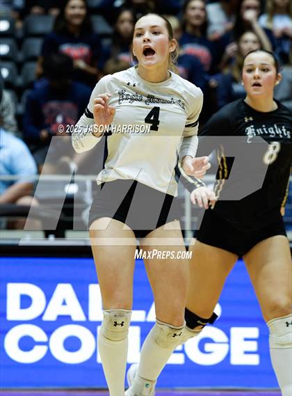 Thumbnail 1 in Wimberly vs. Eagle Mountain (UIL Volleyball 4A D2 Final) photogallery.
