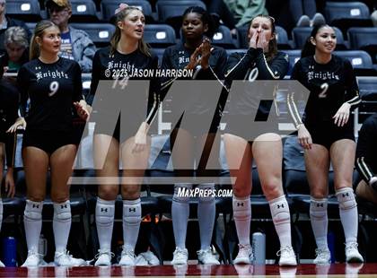 Thumbnail 1 in Wimberly vs. Eagle Mountain (UIL Volleyball 4A D2 Final) photogallery.