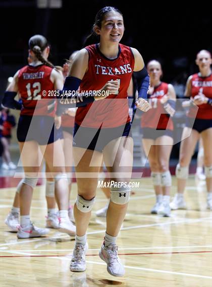 Thumbnail 2 in Wimberly vs. Eagle Mountain (UIL Volleyball 4A D2 Final) photogallery.