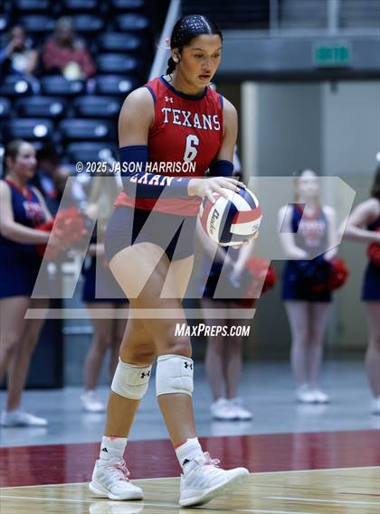 Thumbnail 3 in Wimberly vs. Eagle Mountain (UIL Volleyball 4A D2 Final) photogallery.