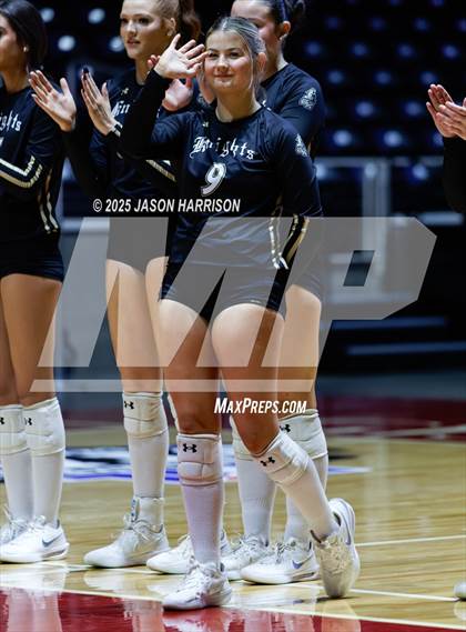 Thumbnail 2 in Wimberly vs. Eagle Mountain (UIL Volleyball 4A D2 Final) photogallery.