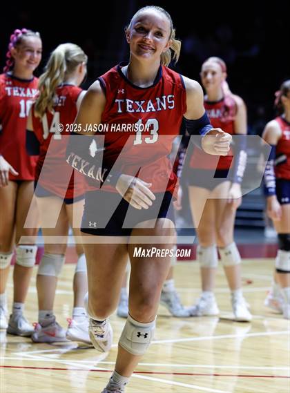 Thumbnail 1 in Wimberly vs. Eagle Mountain (UIL Volleyball 4A D2 Final) photogallery.