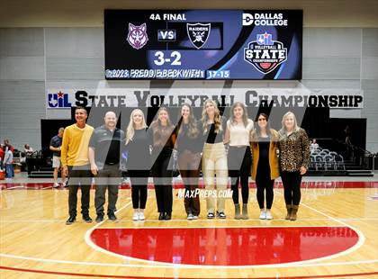 Thumbnail 3 in Davenport vs. Randall (UIL 4A Volleyball Final) photogallery.