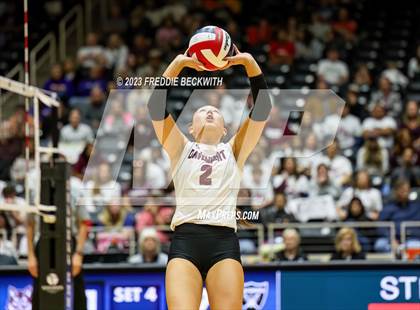 Thumbnail 3 in Davenport vs. Randall (UIL 4A Volleyball Final) photogallery.