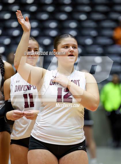 Thumbnail 1 in Davenport vs. Randall (UIL 4A Volleyball Final) photogallery.