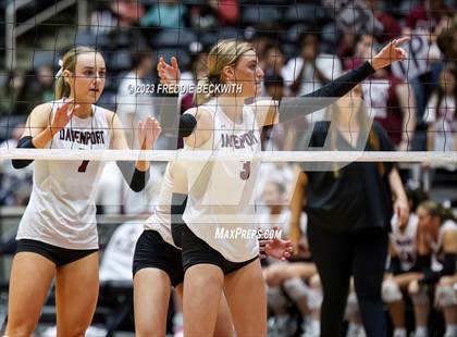 Thumbnail 1 in Davenport vs. Randall (UIL 4A Volleyball Final) photogallery.