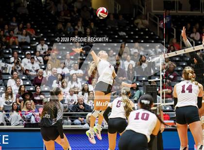 Thumbnail 3 in Davenport vs. Randall (UIL 4A Volleyball Final) photogallery.