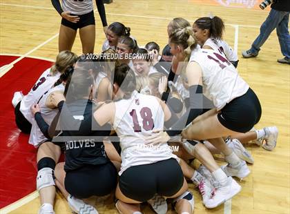 Thumbnail 1 in Davenport vs. Randall (UIL 4A Volleyball Final) photogallery.