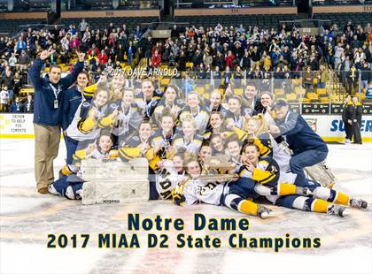 Thumbnail 3 in Notre Dame Academy vs. Canton (MIAA Division 2 Final) photogallery.