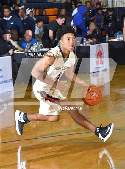 Thumbnail 1 in Salesian College Preparatory vs. Mater Dei (Tarkanian Classic) photogallery.
