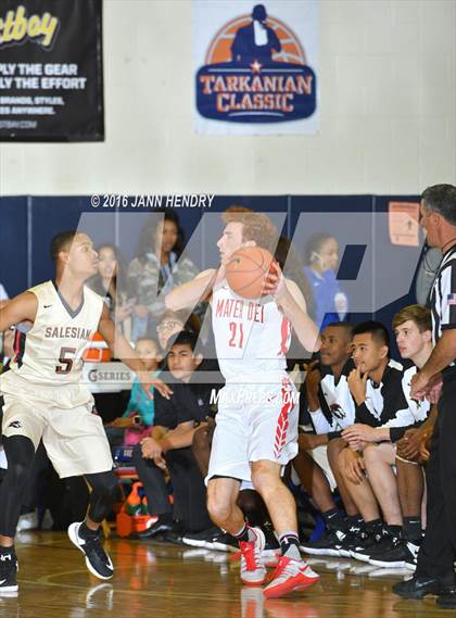 Thumbnail 1 in Salesian College Preparatory vs. Mater Dei (Tarkanian Classic) photogallery.