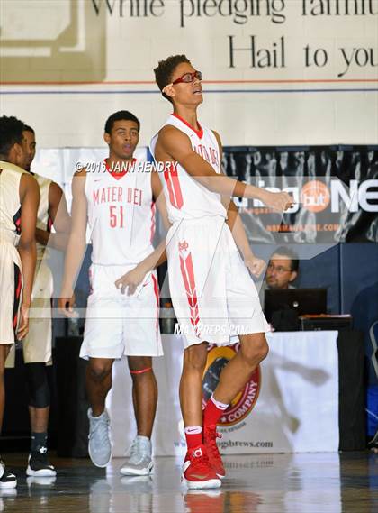 Thumbnail 3 in Salesian College Preparatory vs. Mater Dei (Tarkanian Classic) photogallery.