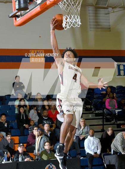 Thumbnail 2 in Salesian College Preparatory vs. Mater Dei (Tarkanian Classic) photogallery.
