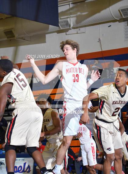 Thumbnail 1 in Salesian College Preparatory vs. Mater Dei (Tarkanian Classic) photogallery.