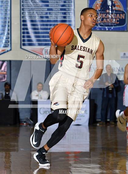 Thumbnail 2 in Salesian College Preparatory vs. Mater Dei (Tarkanian Classic) photogallery.