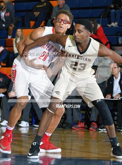 Thumbnail 1 in Salesian College Preparatory vs. Mater Dei (Tarkanian Classic) photogallery.