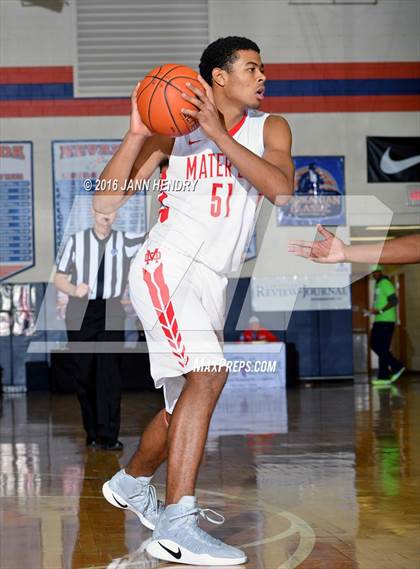 Thumbnail 1 in Salesian College Preparatory vs. Mater Dei (Tarkanian Classic) photogallery.