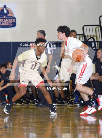 Thumbnail 2 in Salesian College Preparatory vs. Mater Dei (Tarkanian Classic) photogallery.