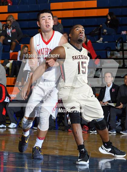 Thumbnail 1 in Salesian College Preparatory vs. Mater Dei (Tarkanian Classic) photogallery.