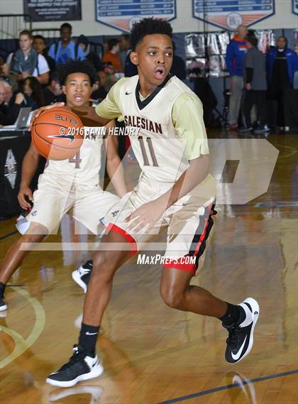 Thumbnail 2 in Salesian College Preparatory vs. Mater Dei (Tarkanian Classic) photogallery.