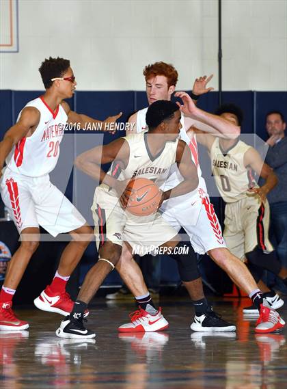 Thumbnail 1 in Salesian College Preparatory vs. Mater Dei (Tarkanian Classic) photogallery.