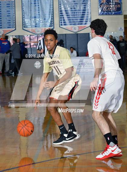 Thumbnail 1 in Salesian College Preparatory vs. Mater Dei (Tarkanian Classic) photogallery.