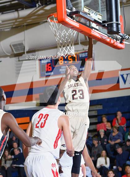 Thumbnail 1 in Salesian College Preparatory vs. Mater Dei (Tarkanian Classic) photogallery.