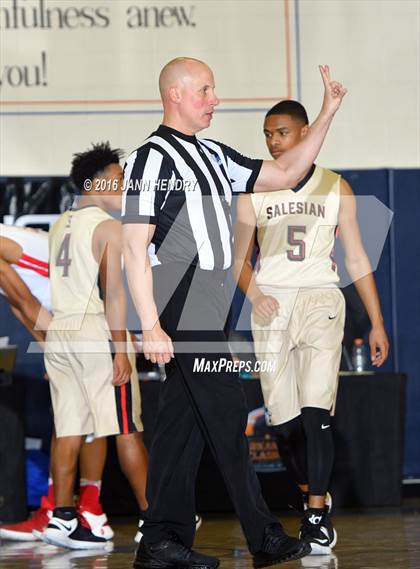 Thumbnail 2 in Salesian College Preparatory vs. Mater Dei (Tarkanian Classic) photogallery.