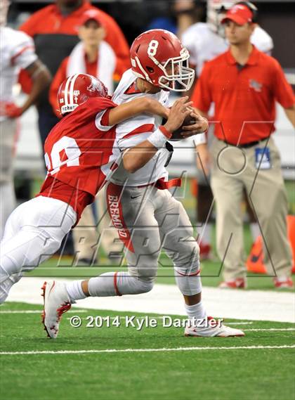 Thumbnail 3 in Albany vs. Bremond (UIL 2A Division 2 Final) photogallery.