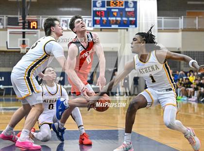 Thumbnail 3 in Penfield vs. Greece Athena (NYSPHSAA Section V Class AA Semifinals) photogallery.