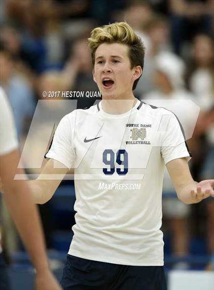 Thumbnail 1 in Notre Dame (SO) vs. Calabasas (CIF SS D2 Final) photogallery.