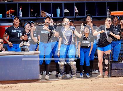 Thumbnail 3 in Capital Christian vs. Oakdale (CIF SJS D3 Final) photogallery.