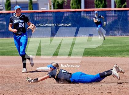 Thumbnail 3 in Capital Christian vs. Oakdale (CIF SJS D3 Final) photogallery.