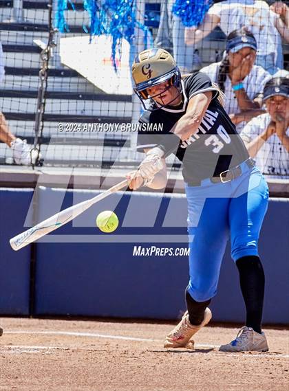 Thumbnail 1 in Capital Christian vs. Oakdale (CIF SJS D3 Final) photogallery.