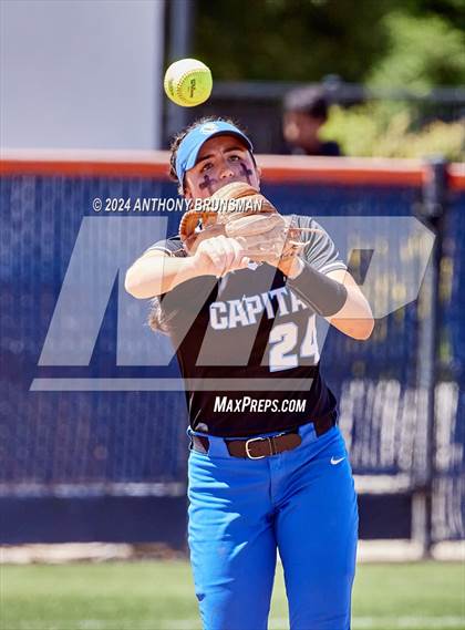 Thumbnail 1 in Capital Christian vs. Oakdale (CIF SJS D3 Final) photogallery.