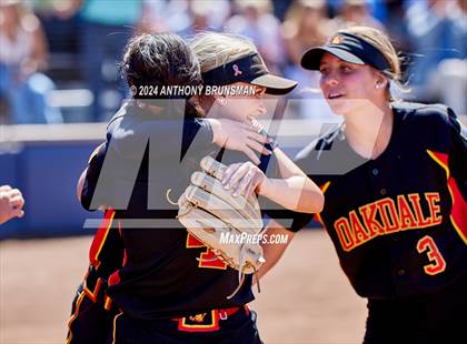 Thumbnail 3 in Capital Christian vs. Oakdale (CIF SJS D3 Final) photogallery.