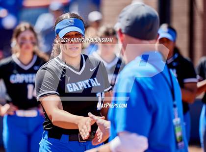 Thumbnail 2 in Capital Christian vs. Oakdale (CIF SJS D3 Final) photogallery.