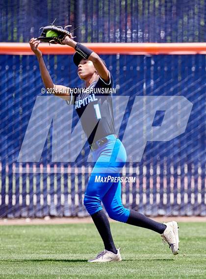 Thumbnail 2 in Capital Christian vs. Oakdale (CIF SJS D3 Final) photogallery.