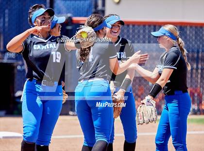 Thumbnail 3 in Capital Christian vs. Oakdale (CIF SJS D3 Final) photogallery.