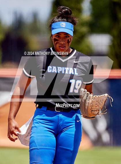 Thumbnail 2 in Capital Christian vs. Oakdale (CIF SJS D3 Final) photogallery.