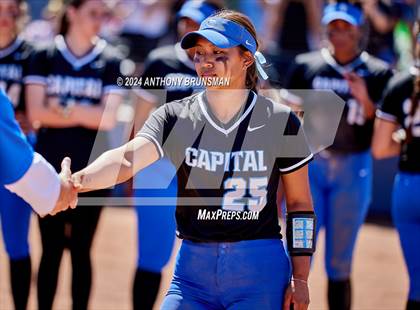 Thumbnail 3 in Capital Christian vs. Oakdale (CIF SJS D3 Final) photogallery.
