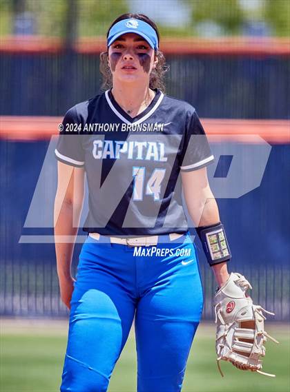 Thumbnail 1 in Capital Christian vs. Oakdale (CIF SJS D3 Final) photogallery.