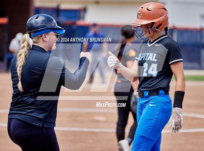 Thumbnail 3 in Capital Christian vs. Oakdale (CIF SJS D3 Final) photogallery.