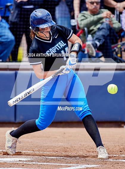 Thumbnail 2 in Capital Christian vs. Oakdale (CIF SJS D3 Final) photogallery.