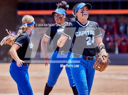 Thumbnail 3 in Capital Christian vs. Oakdale (CIF SJS D3 Final) photogallery.
